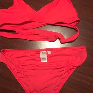 L Space Coral bikini size Medium
